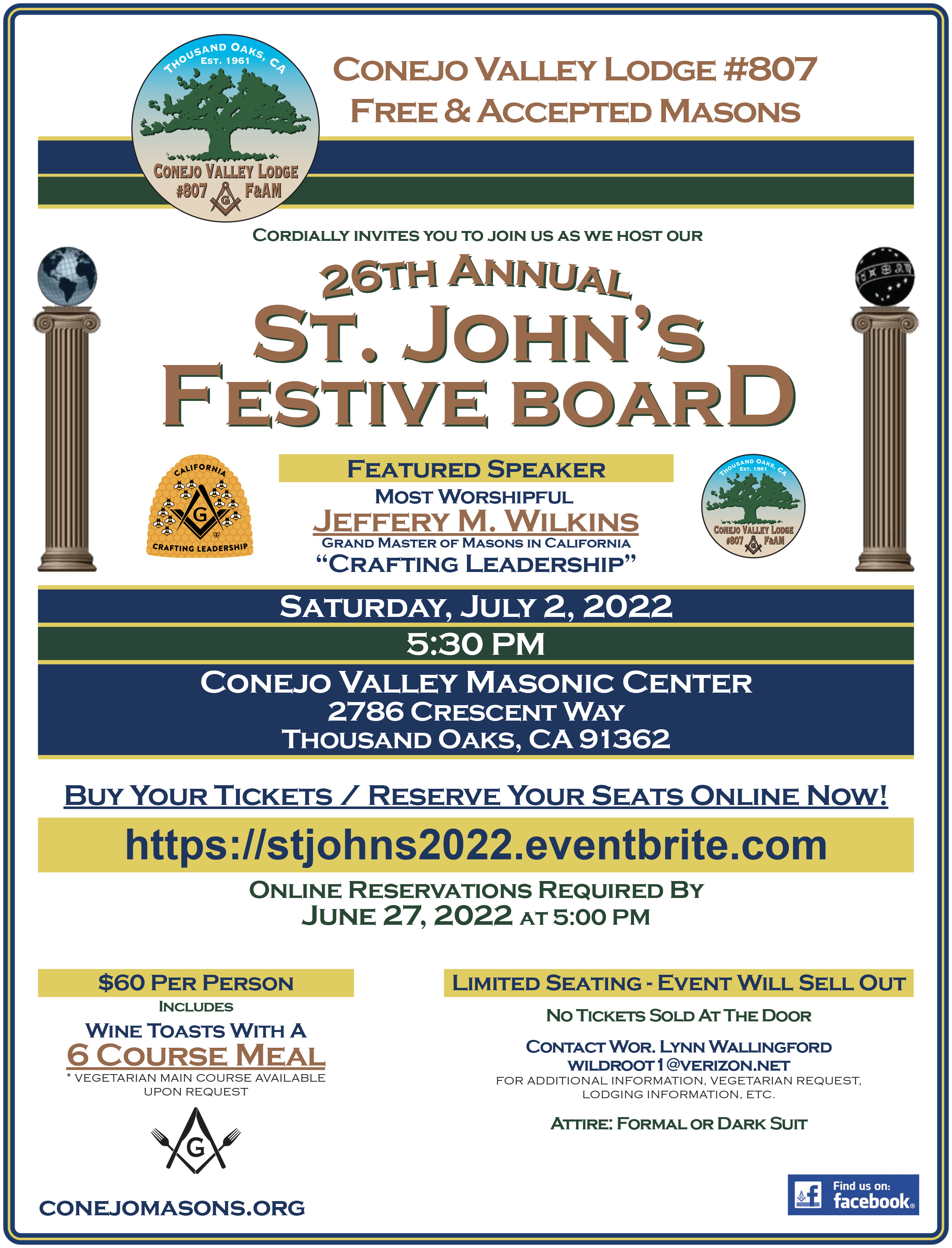 26th Annual St. John's Festive Board