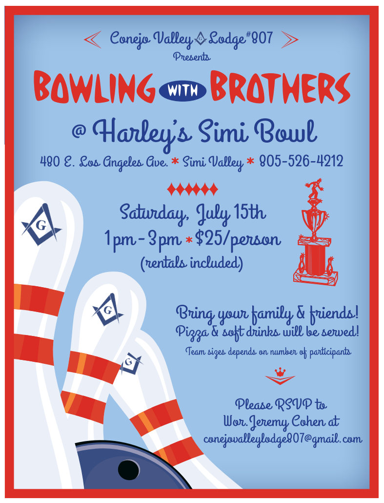 Bowling with Brothers Flyer 2023