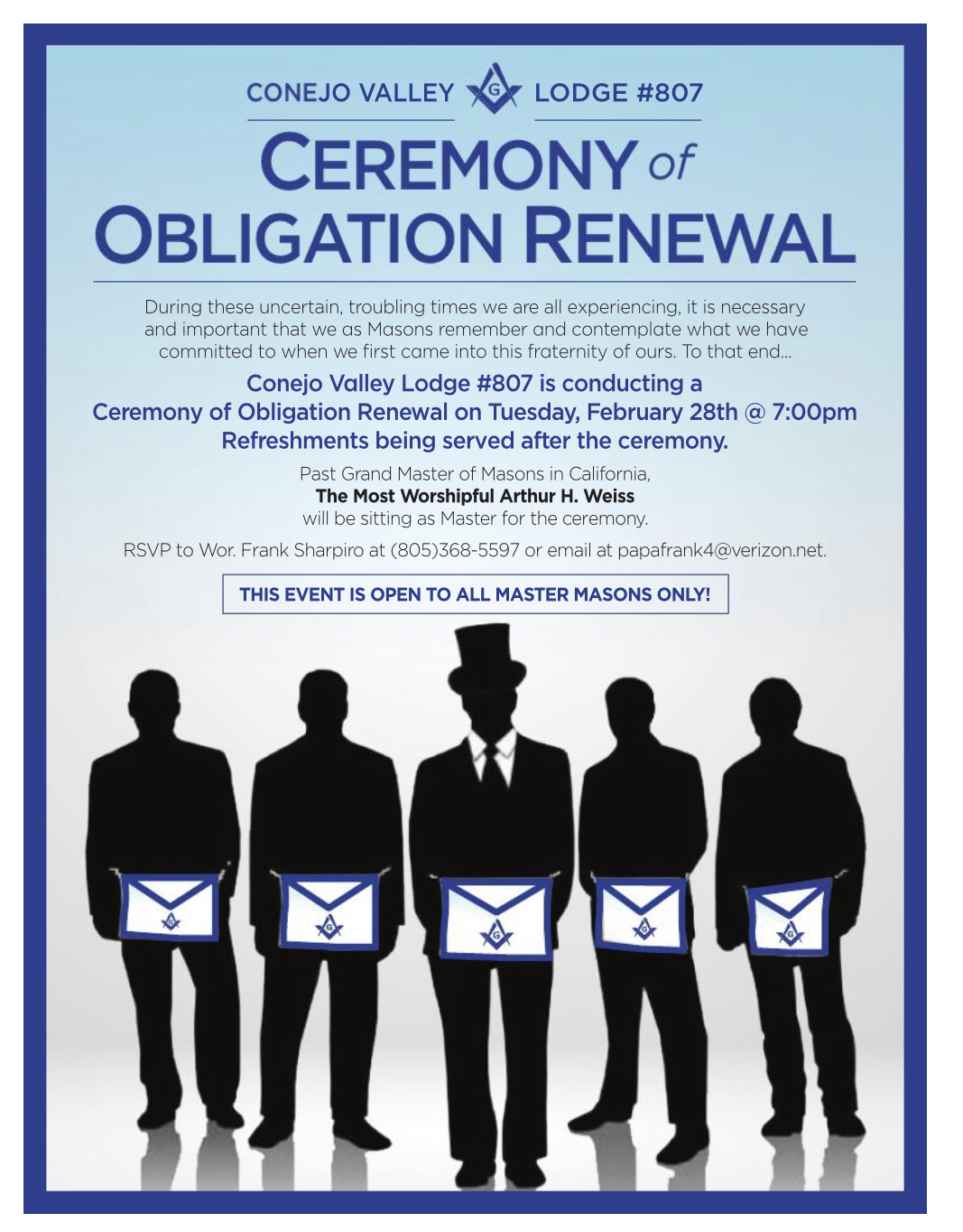 Masonic Ceremony of Obligation Renewal