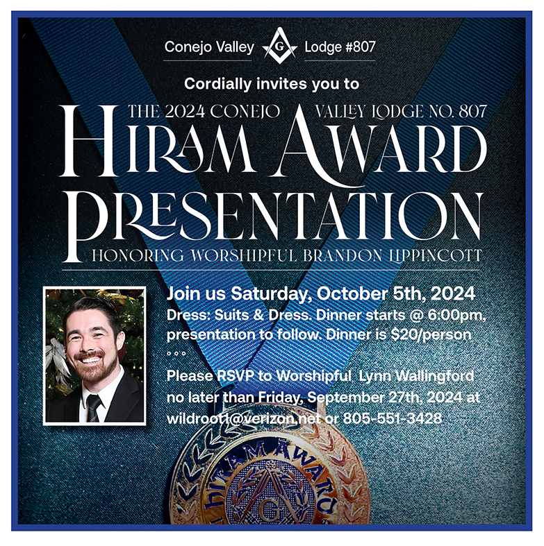 Hiram Award Wor. Lippincott
