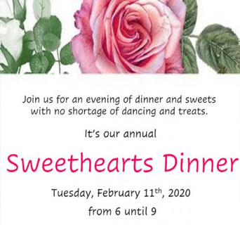 Sweethearts Dinner 2020